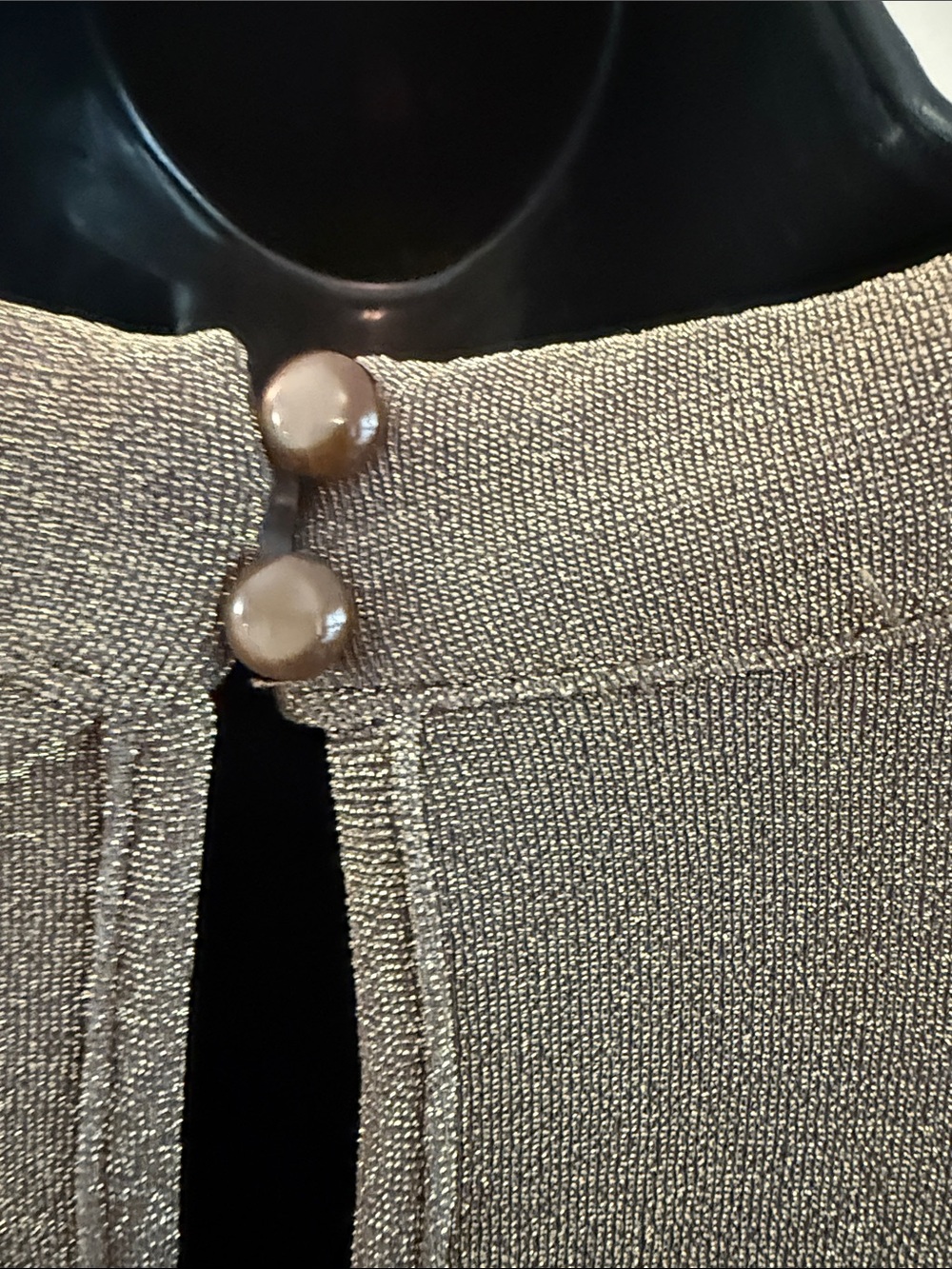Worthington Metallic Bronze Cowl Neck Sleeveless Top nylon spandex blend size 2X - Picture 8 of 11